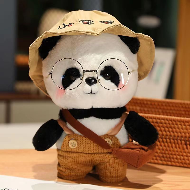 Cartoon Dressing Panda Cute Plush Toy