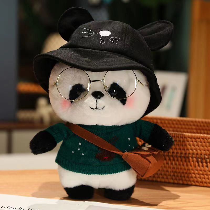 Cartoon Dressing Panda Cute Plush Toy