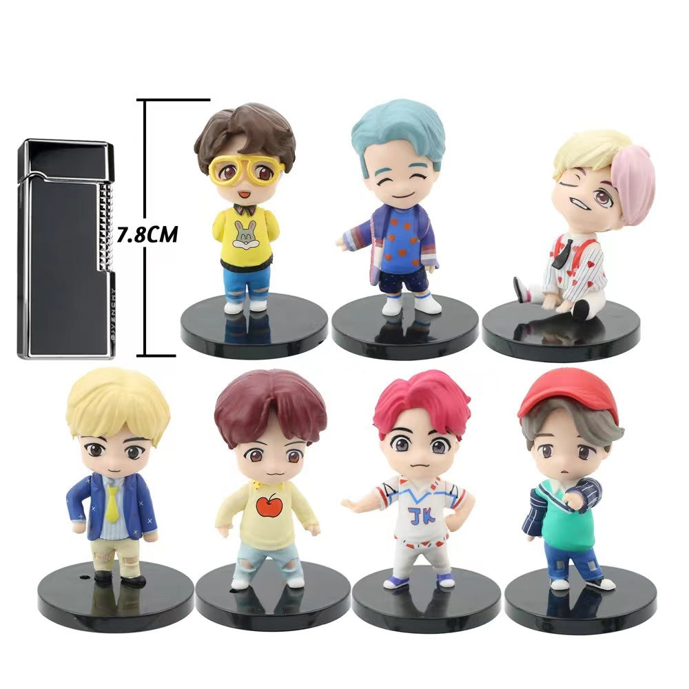 BTS Series K-Pop Figures Cute Display Set A