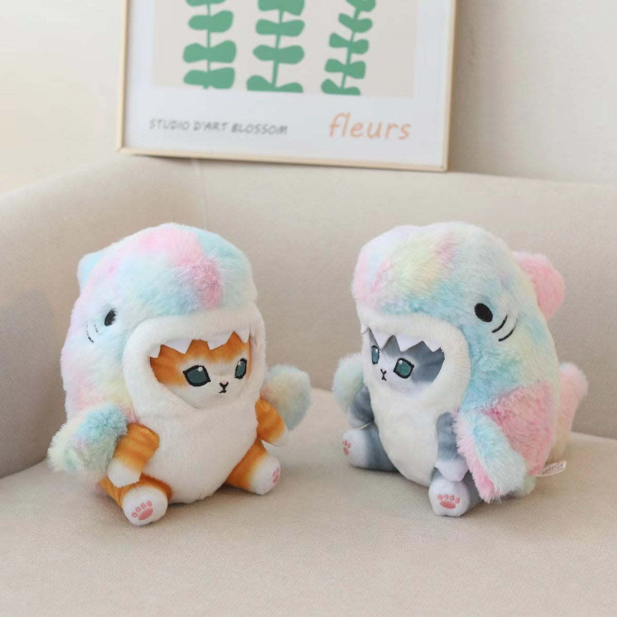 Plush Toys - Mofusand Cute Plush Gradient Shark Grey Style