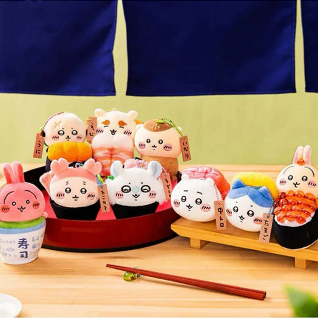 🍡 Chiikawa Kawaii Foodie Friends 10cm Mini Plush Collection 🍜 – Adorable Anime Collectible
