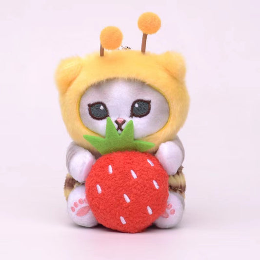 Plush Toys - Mofusand Cute Plush  Strawberry Yellow Cat Style