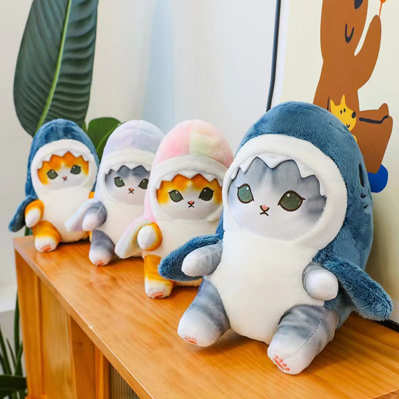 Plush Toys - Mofusand Cute Plush Grey Shark Grey Style