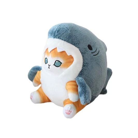 Plush Toys - Mofusand Cute Plush Grey Shark Orange Style