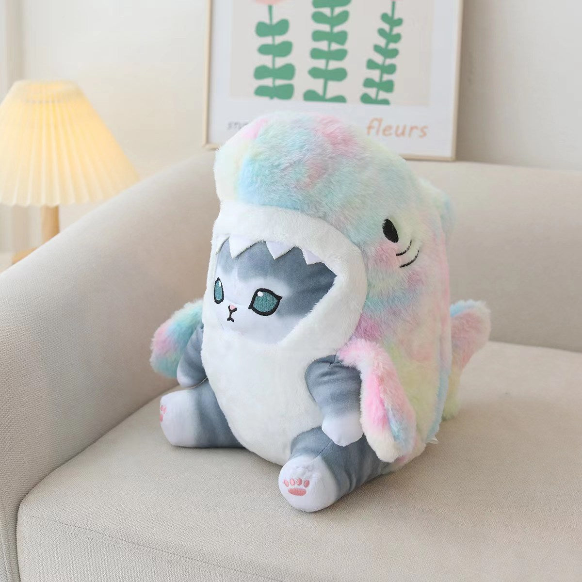 Plush Toys - Mofusand Cute Plush Gradient Shark Grey Style