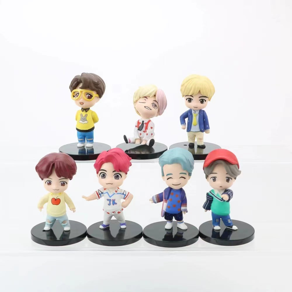 BTS Series K-Pop Figures Cute Display Set A