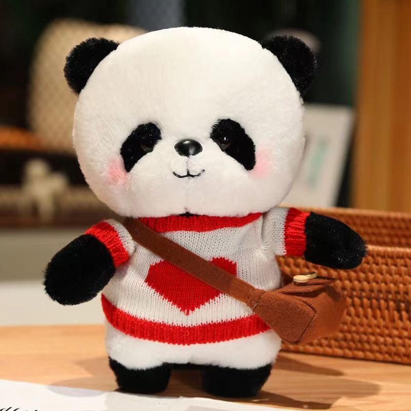 Cartoon Dressing Panda Cute Plush Toy