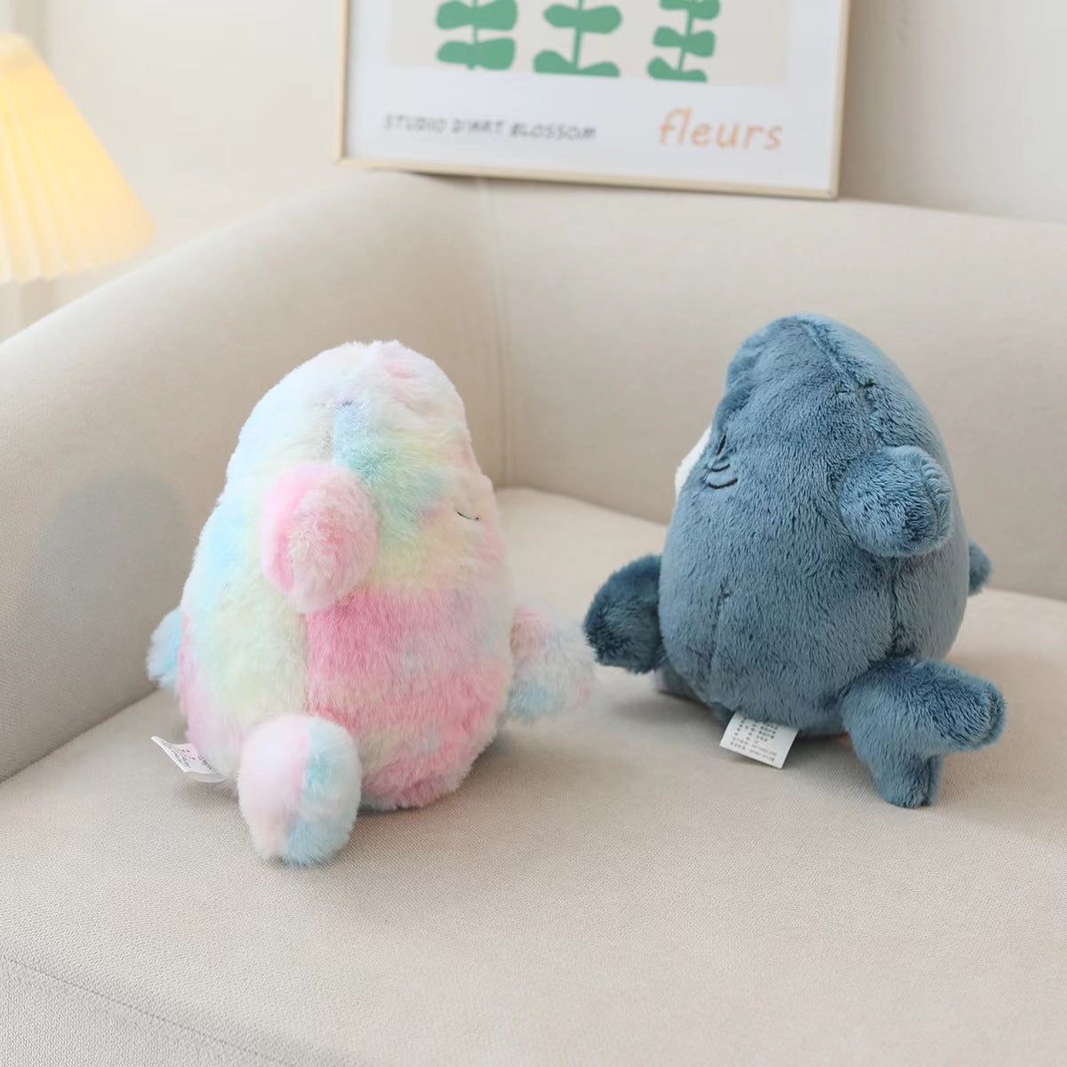 Plush Toys - Mofusand Cute Plush Gradient Shark Orange Style