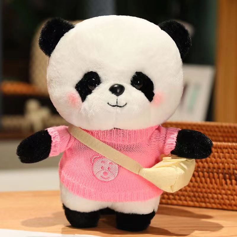 Cartoon Dressing Panda Cute Plush Toy