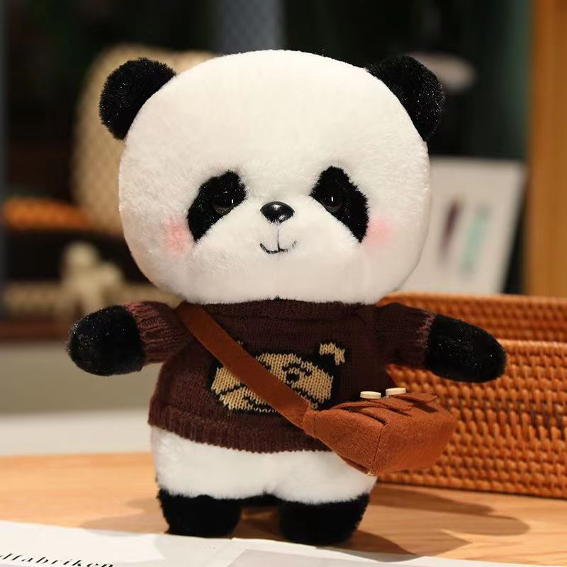 Cartoon Dressing Panda Cute Plush Toy