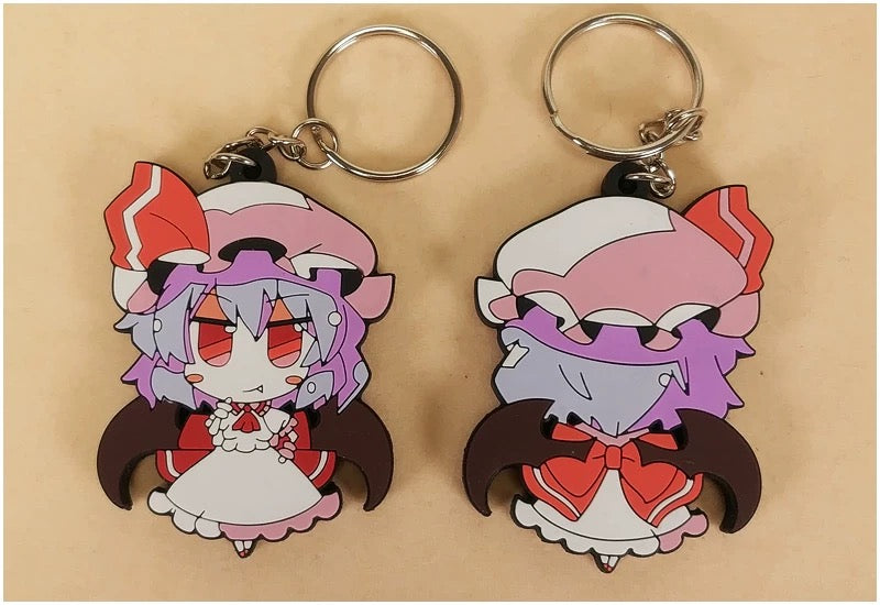 Touhou Project Keychain – Double-Sided PVC & Zinc Alloy Charm