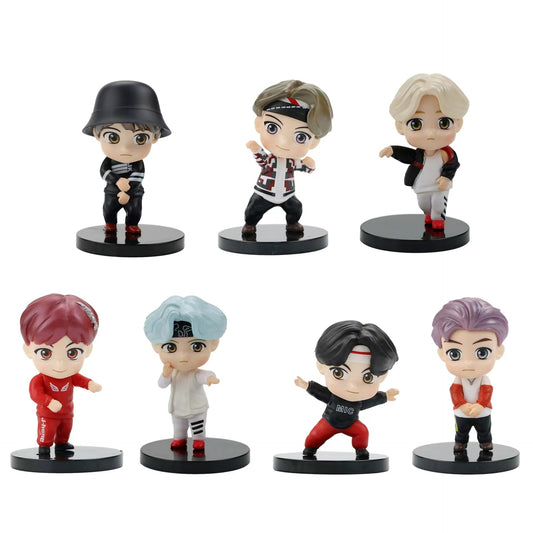 BTS Series K-Pop Figures Cute Display Set C