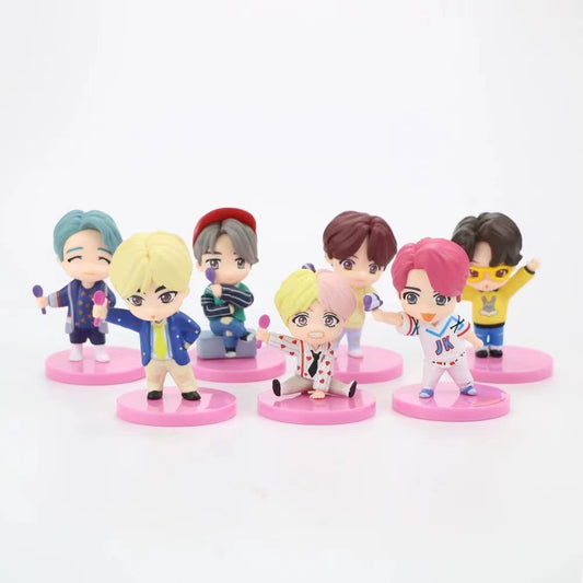 BTS Series K-Pop Figures Cute Display Set D