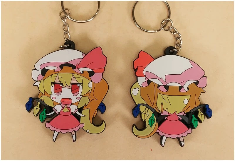 Touhou Project Keychain – Double-Sided PVC & Zinc Alloy Charm