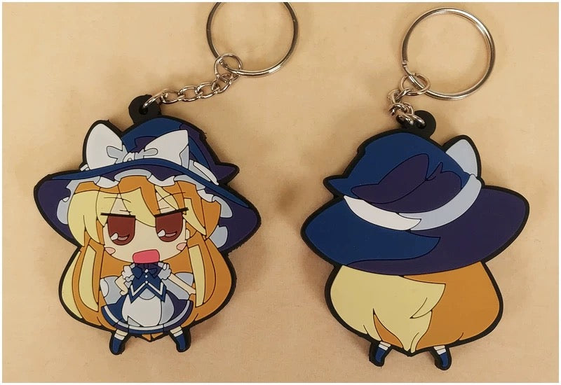Touhou Project Keychain – Double-Sided PVC & Zinc Alloy Charm