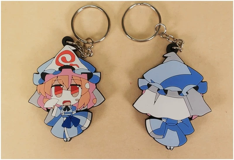 Touhou Project Keychain – Double-Sided PVC & Zinc Alloy Charm