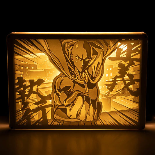 One Punch Man Paper-Cut Lamps Varios diseños
