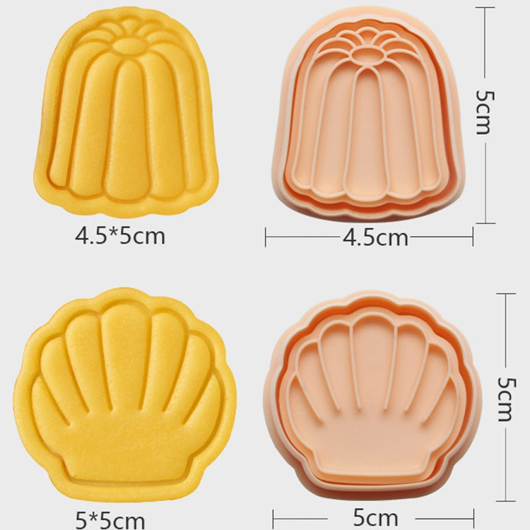 Cute Food Snacks 5 Pcs Cookie Cutter Set