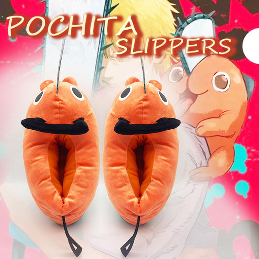 Pochita Comfy Room Slippers Slip-On Shoes [Chainsaw Man]