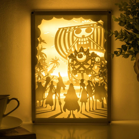 One Piece Rectangular Paper-Cut Lamps Series 1
