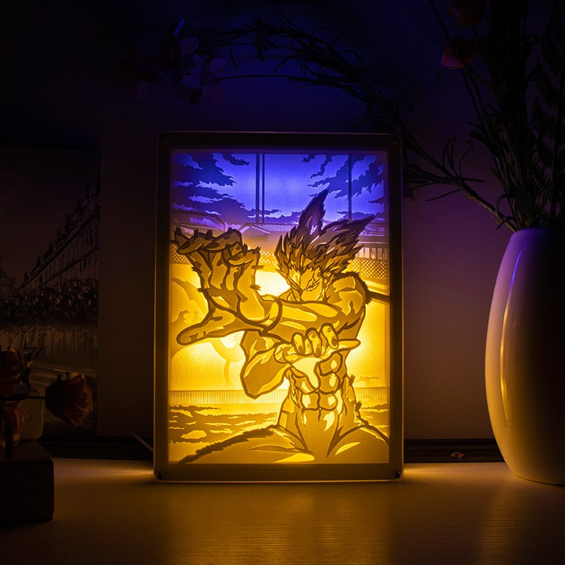 One Punch Man Paper-Cut Lamps Varios diseños