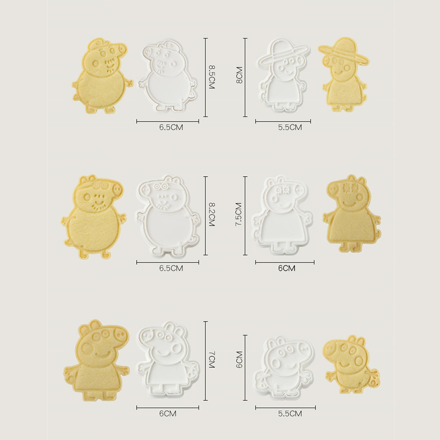 Juegos de cortadores de galletas de Peppa Pig