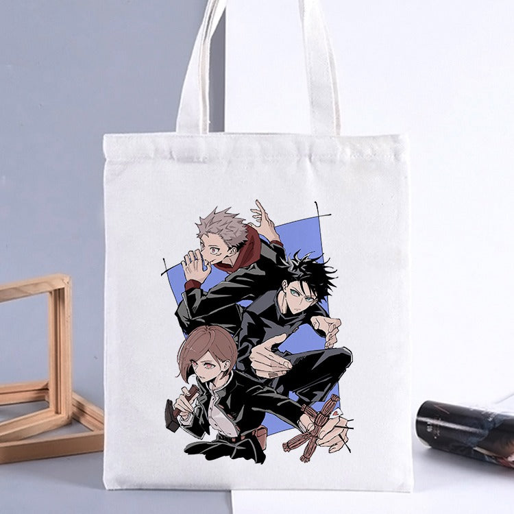 Jujutsu Kaisen 100% Algodón Bolso Tote Casual