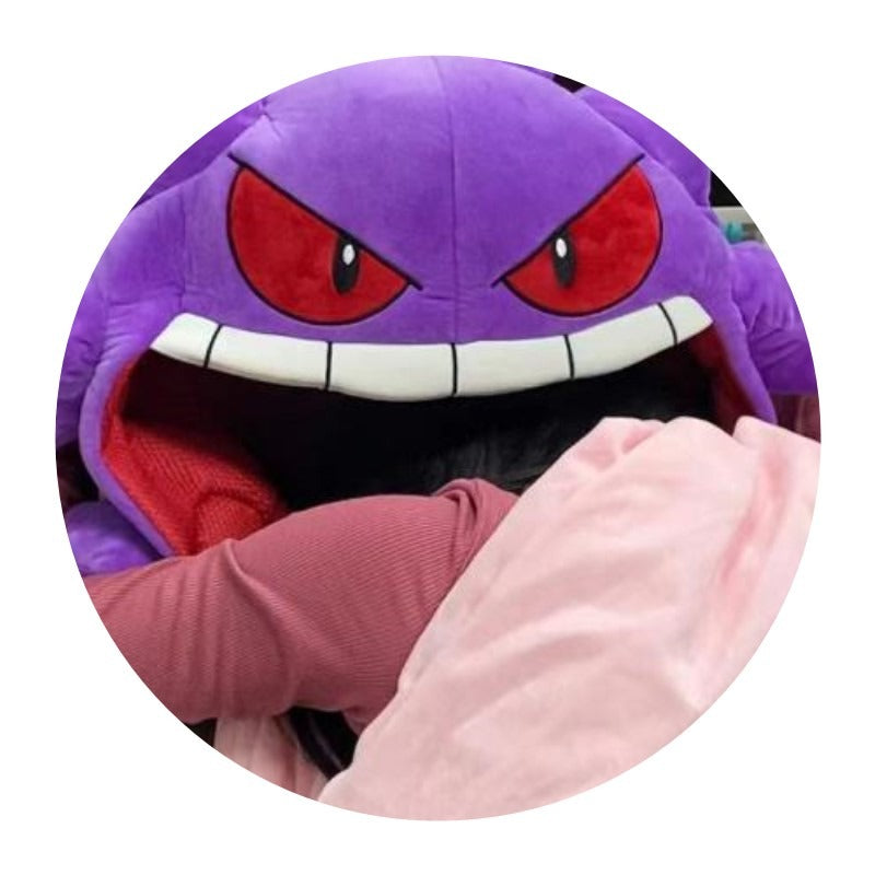 Gengar Tongue Quilt Pillow Pokemon Plush