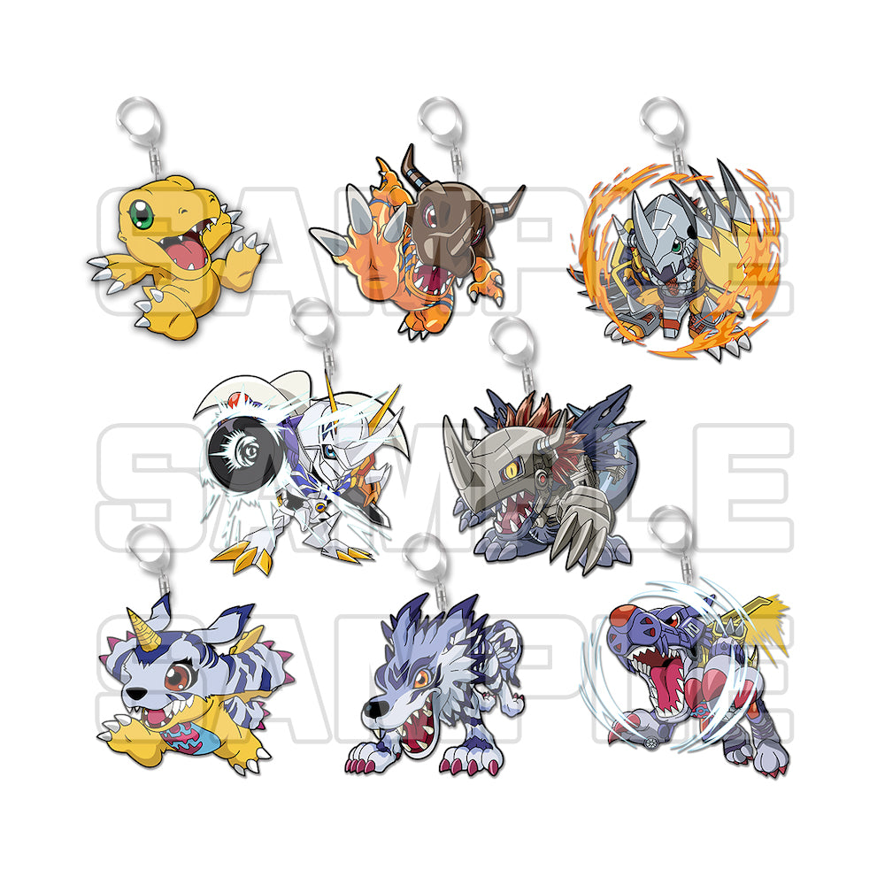 Digimon Chibi Charms Acrylic Keychain Set 1