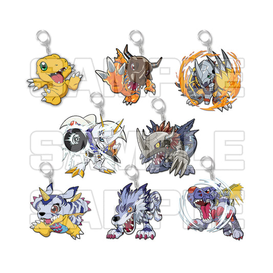 Juego de llaveros acrílicos Digimon Chibi Charms 1