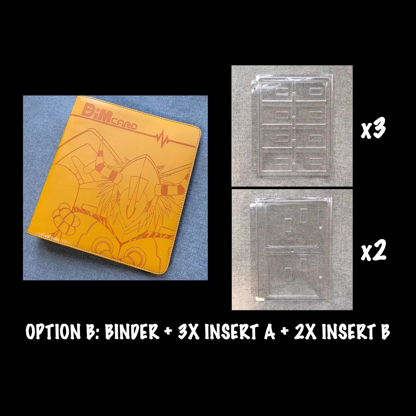 Carpeta de cuero para almacenamiento de tarjetas Premium Dim