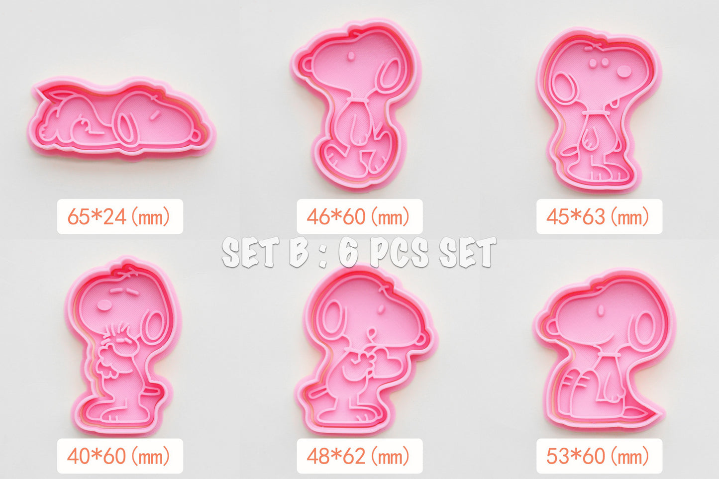 Juegos de cortadores de galletas Snoopy Peanuts Serie 2