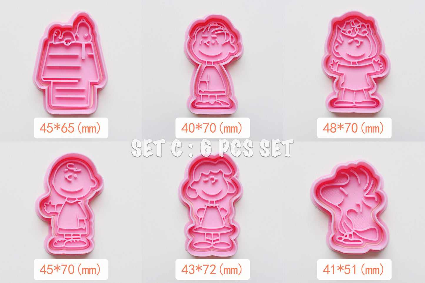 Juegos de cortadores de galletas Snoopy Peanuts Serie 2
