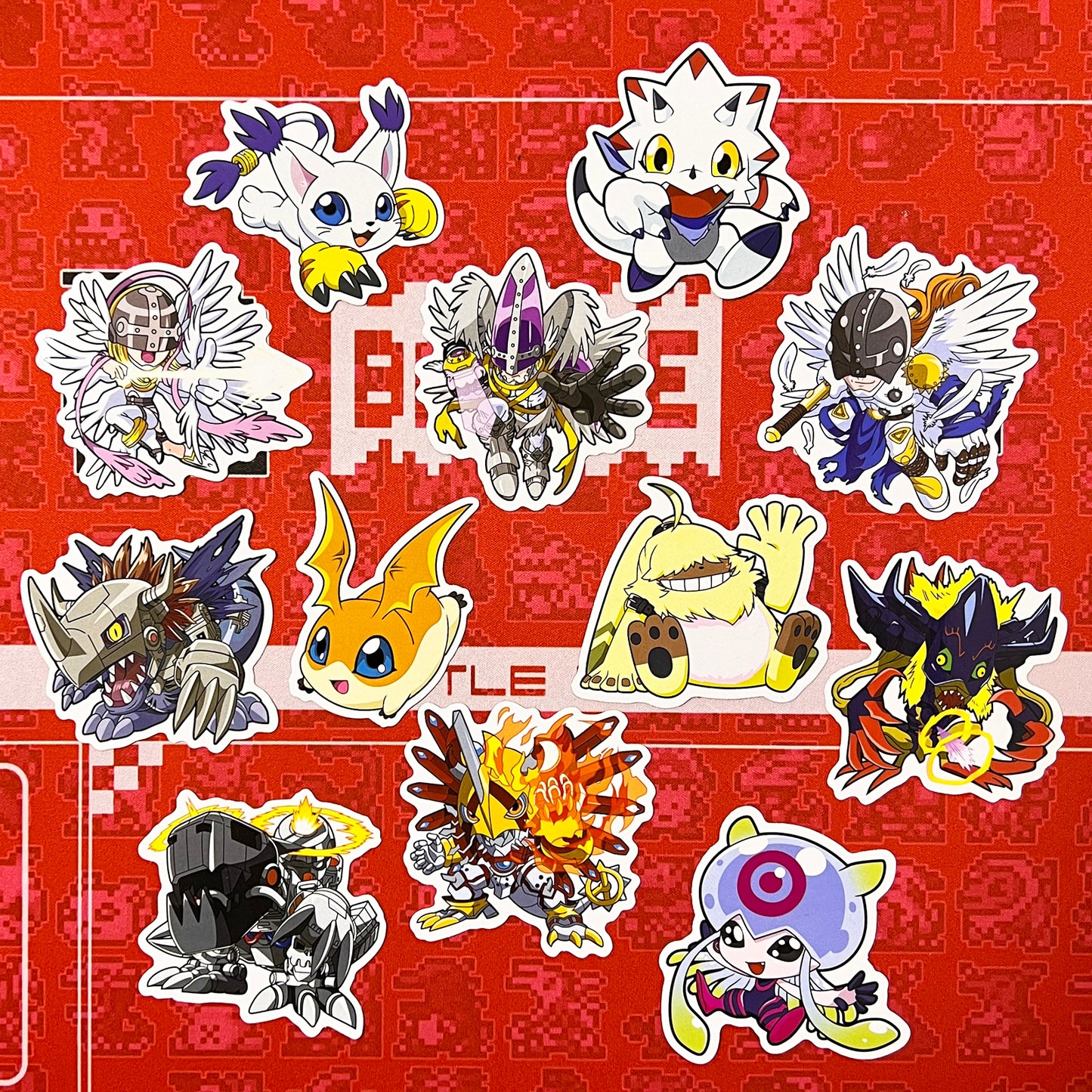 Digimon Decorative Sticker Sets Various Designs