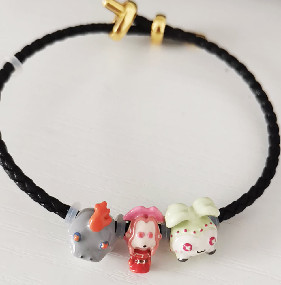 Digimon Adventure 925 Silver Charms & Bracelet