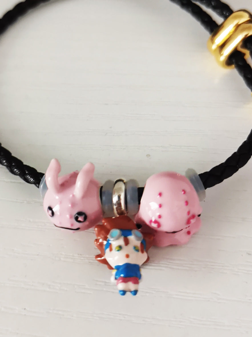 Digimon Adventure 925 Silver Charms & Bracelet