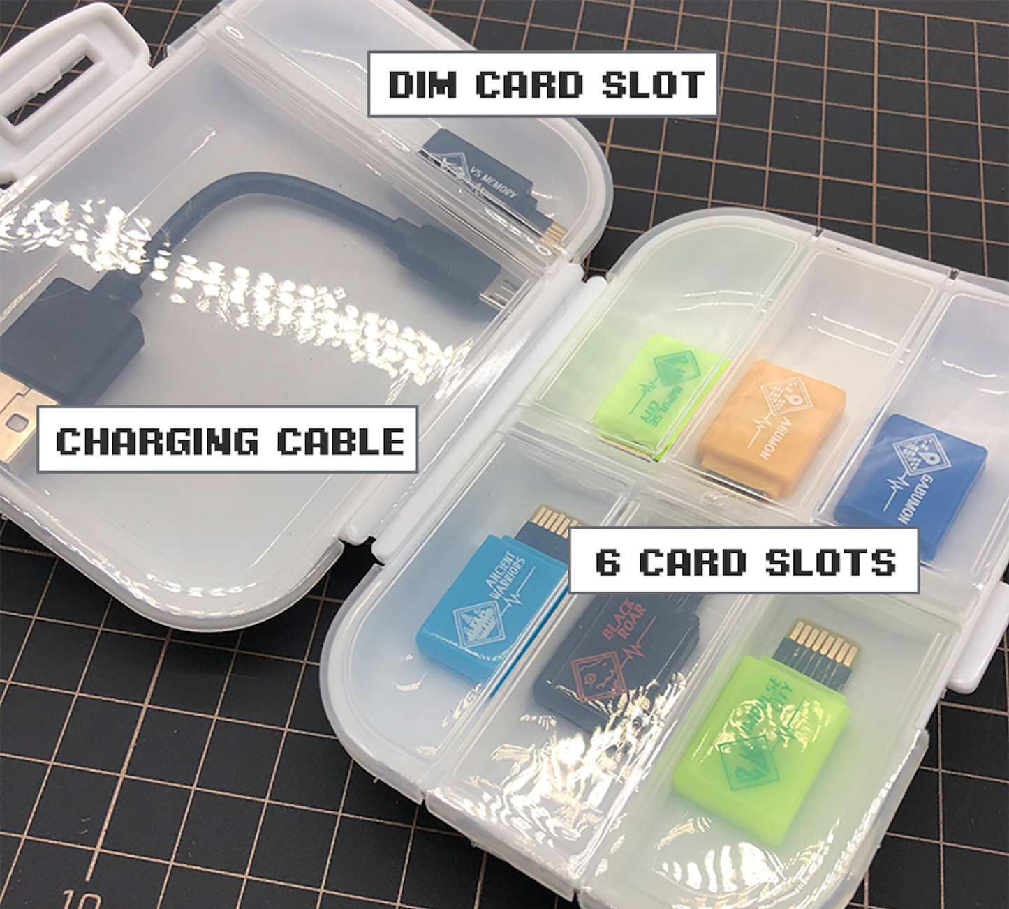 Vital Bracelet Dim Cards Plastic Storage Case