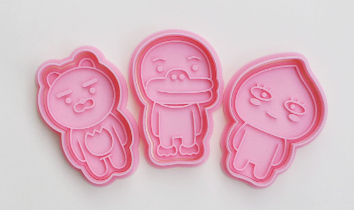 Juegos de cortadores de galletas Kakao Friends