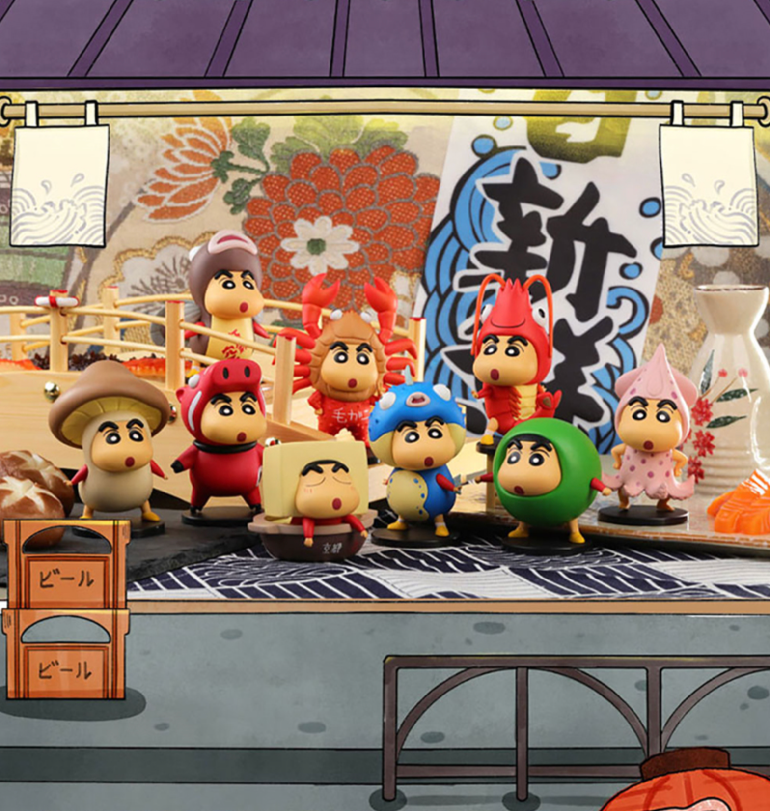 Crayon Shin-chan Japanese Food Series Figure Blind Box Crayon Shin-chan Japanese Food Series Figure Blind Box