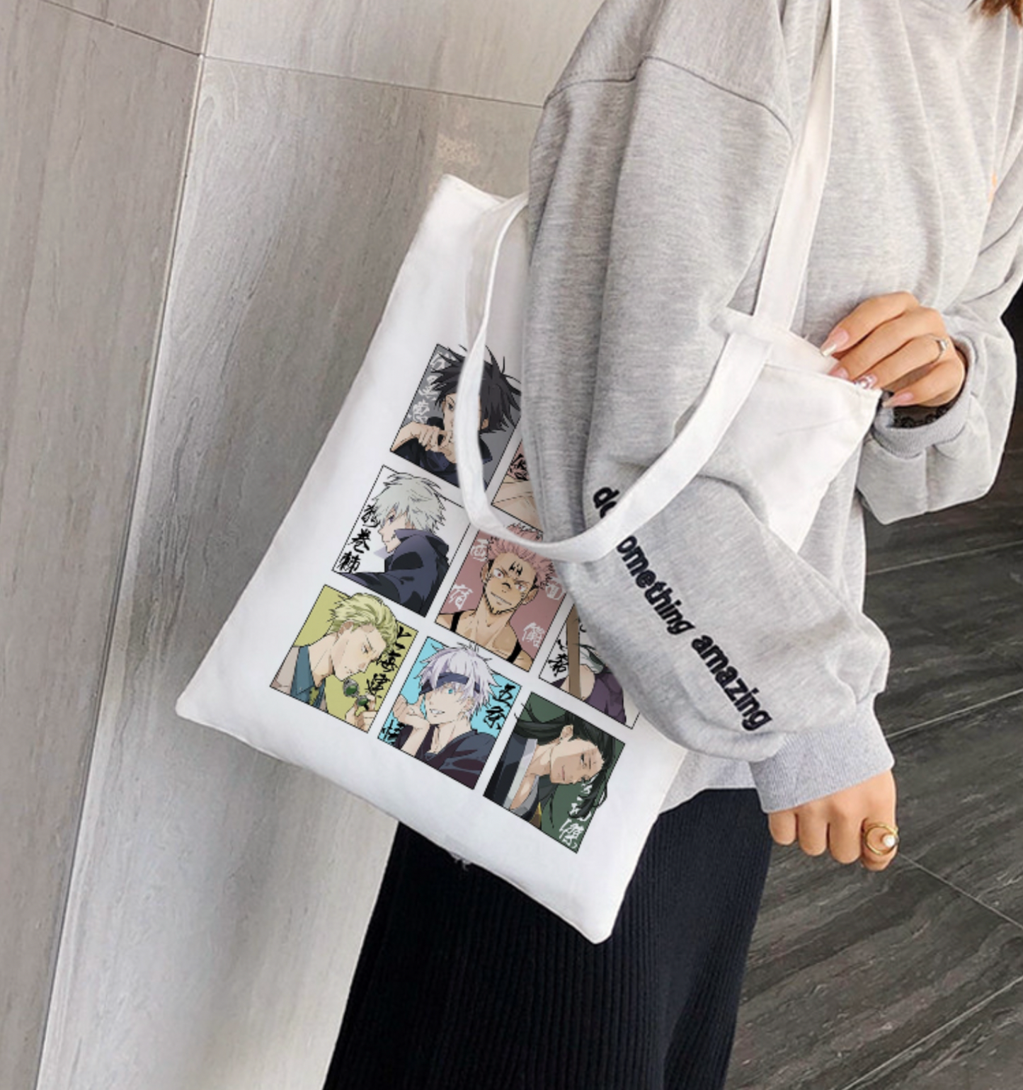 Jujutsu Kaisen 100% Algodón Bolso Tote Casual