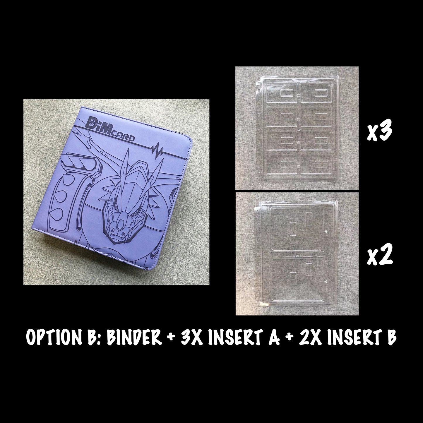 Carpeta de cuero para almacenamiento de tarjetas Premium Dim