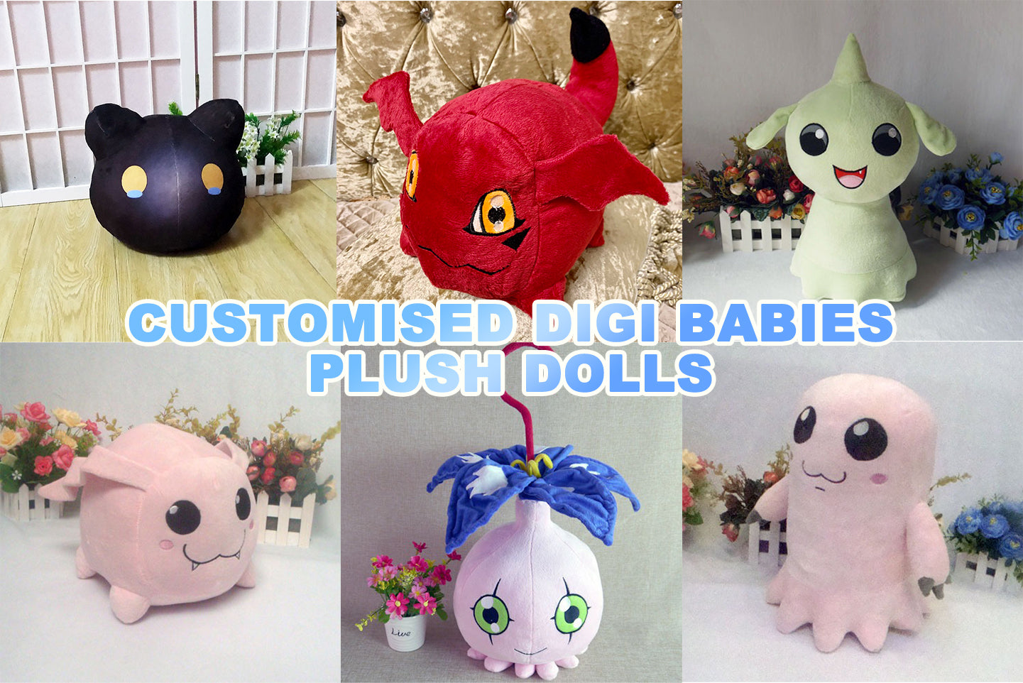 Digimon Baby Plush Dolls