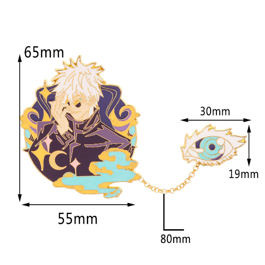 Broche de pin esmaltado premium Jujutsu Kaisen