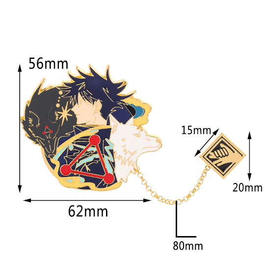 Broche de pin esmaltado premium Jujutsu Kaisen
