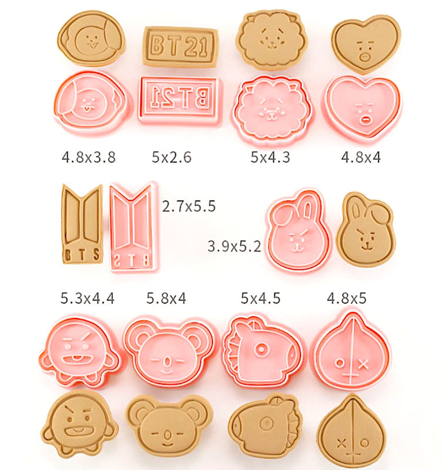 LINE Friends BT21 クッキー型セット