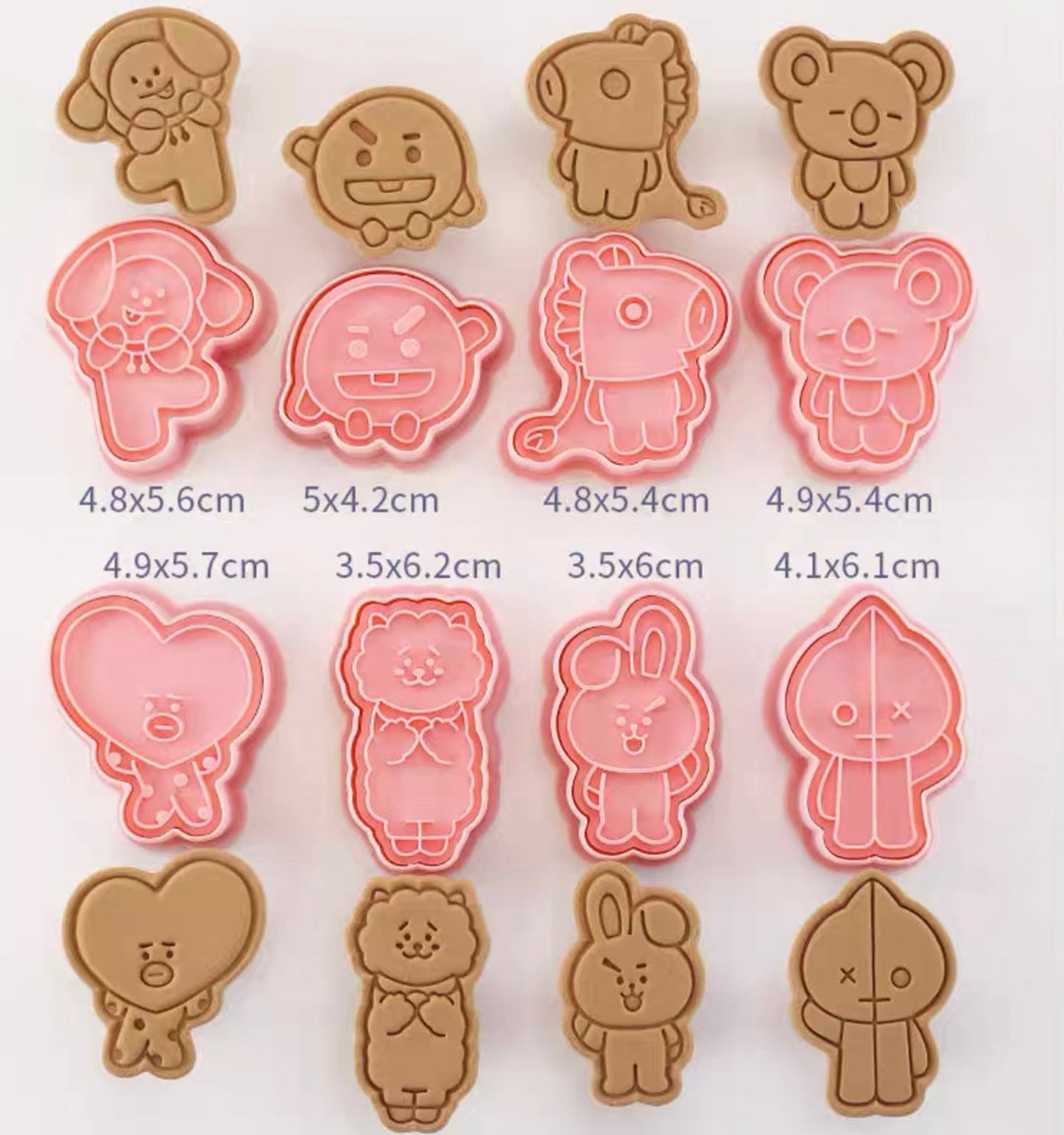 LINE Friends BT21 クッキー型セット