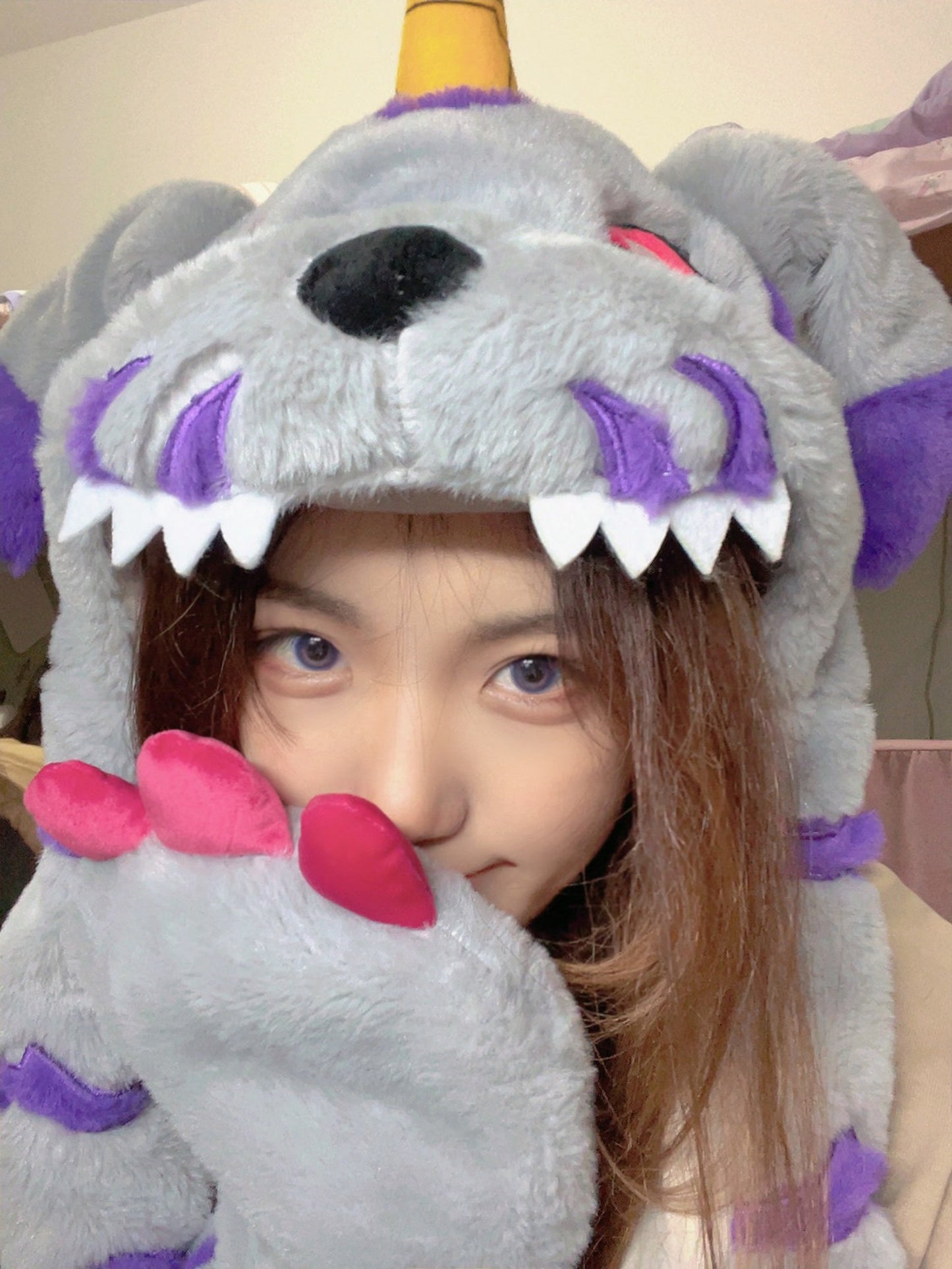 Gorro de invierno esponjoso Gabumon