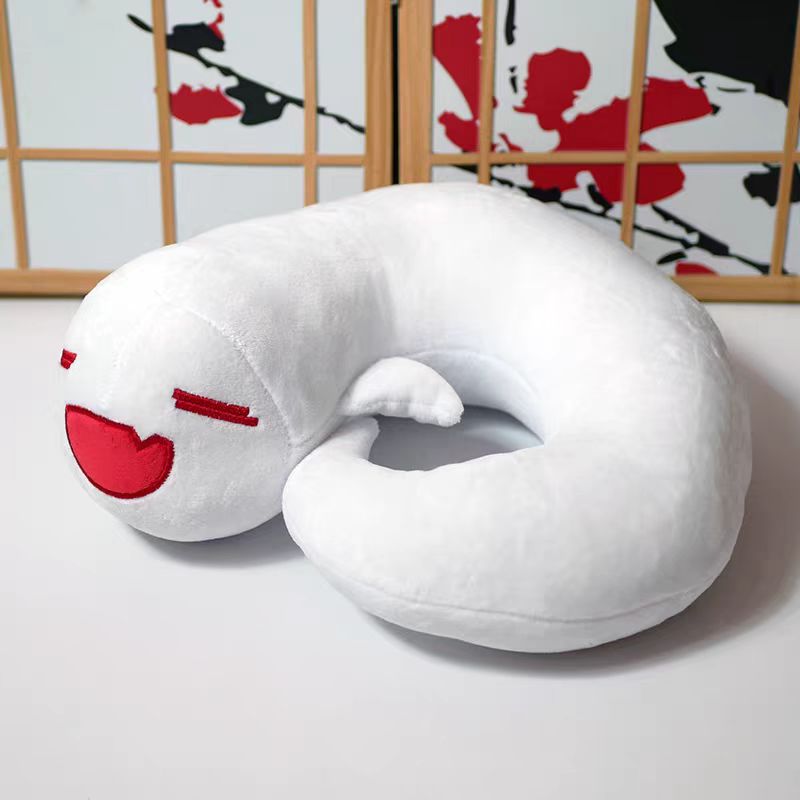 Genshin HuTao Cute Ghost Plush Neck Pillow Genshin Impact Toy