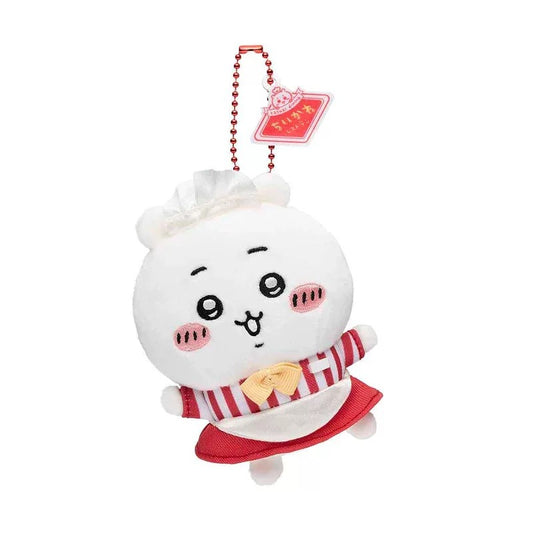 ✨ Chiikawa Café Crew Mini Charm ✨11cm Mini Plush Keychain – Adorable Anime Collectible