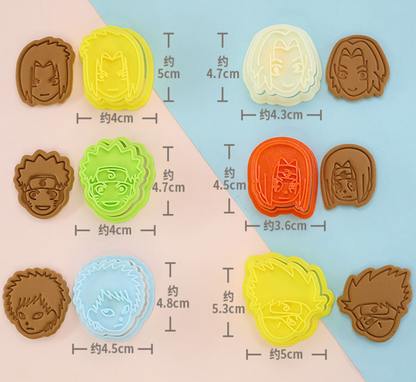 Naruto 7 Pcs Cookie Cutters Set